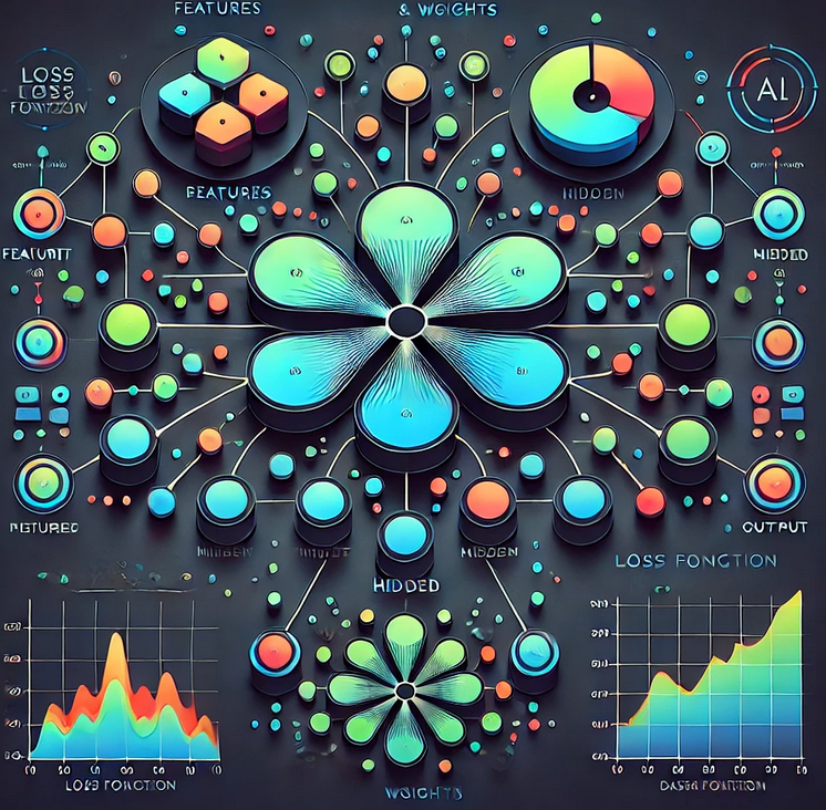 Abstract representation of LLM security